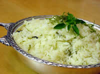 arroz com limao e manjericao